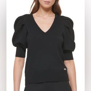 DKNY puff sleeve sweater NWOT Small